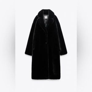 Zara faux fur coat